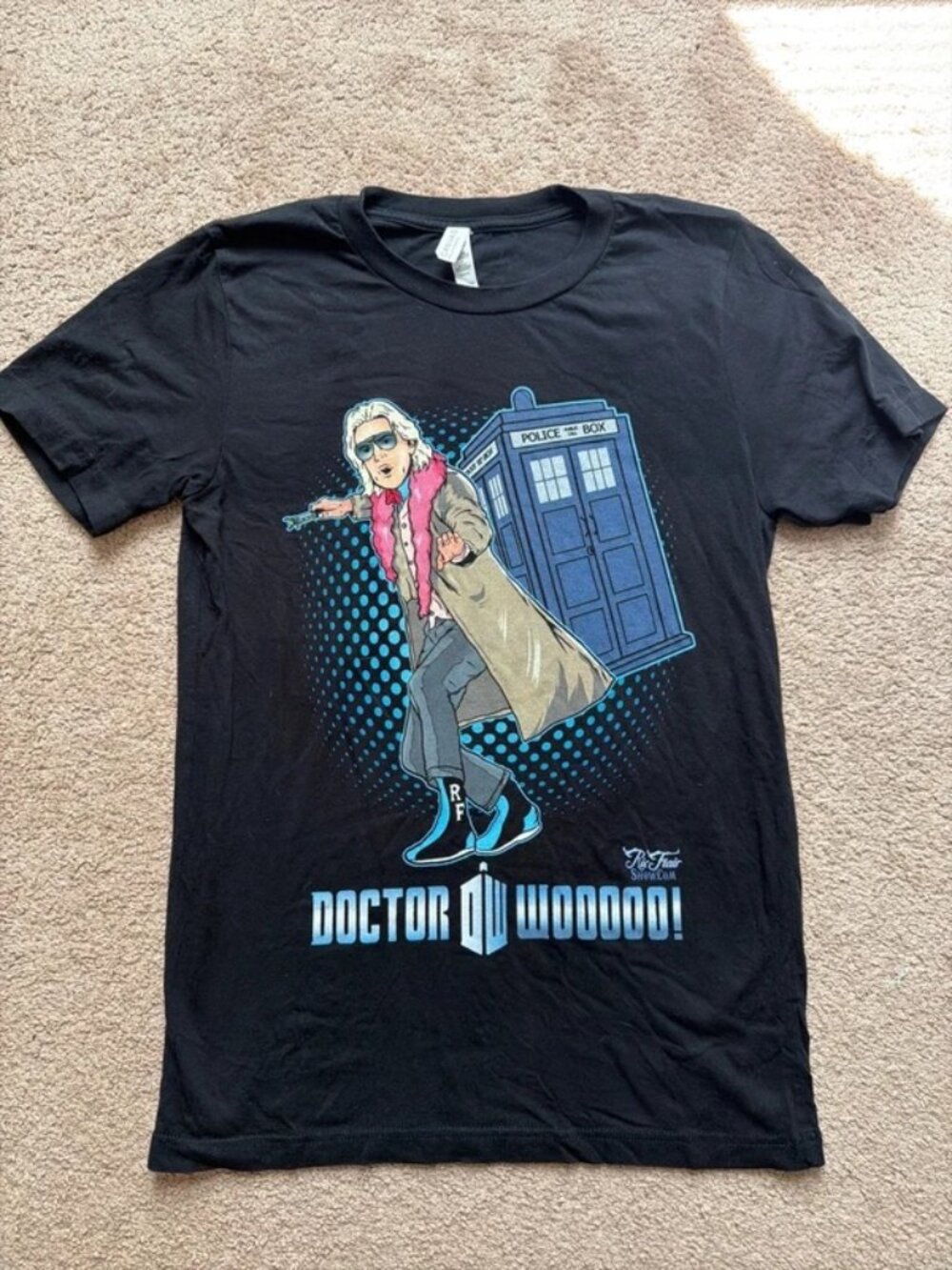 WWE Ric Flair Dr Who Graphic Tee Size Small
